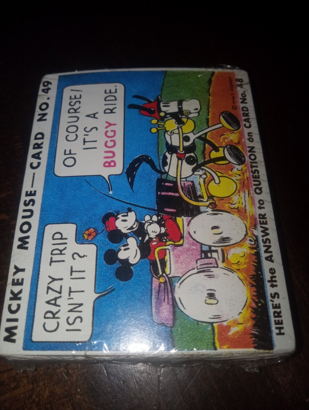 1995 Reprint of 1935 Mickey Mouse Gum Cards Comic NOS, NWT Still In Shrinkwrap